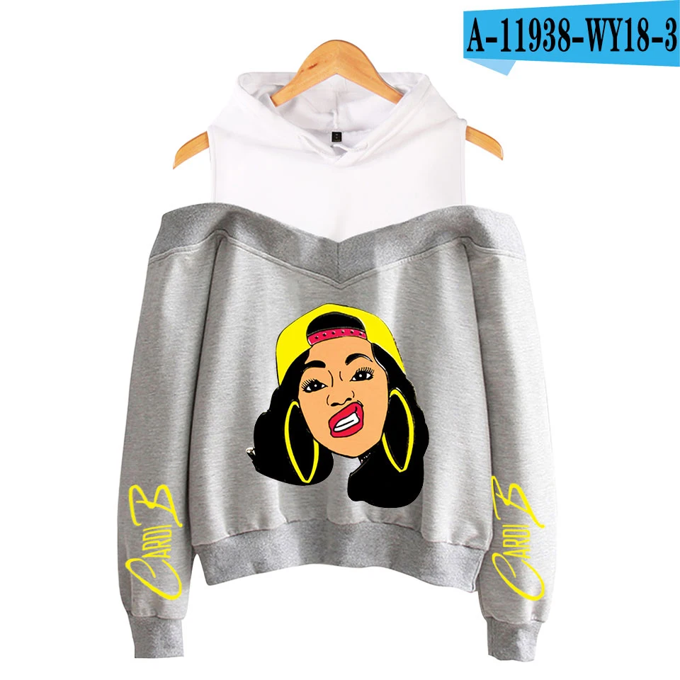 Harajuku толстовка женская Cardi B толстовки для девочек-подростков пуловер розовая одежда осенняя теплая Женская Корейская уличная одежда - Цвет: 10