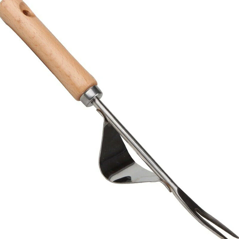 Домашняя ручная Weeder деревянная ручка металлическая вилка посадка саженцев копания Съемник инструменты для прополки для сада