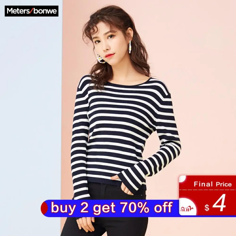 Metersbonwe Cotton Knitted Sweater Women Pullovers Turtleneck Autumn Winter Basic Sweaters Korean Style Slim Fit | Женская одежда