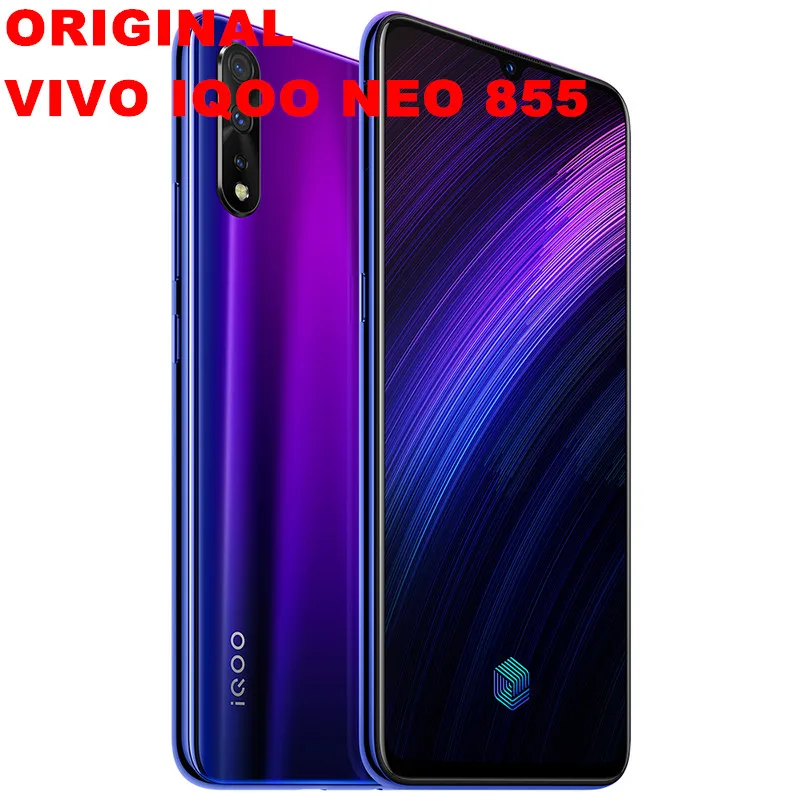 Vivo IQOO NEO 855, мобильный телефон SuperVOOC Snapdragon 855, Android 9,0, 6,38 дюймов, 2340X1080, 8 Гб ram, 256 ГБ rom, распознавание лица, отпечаток пальца