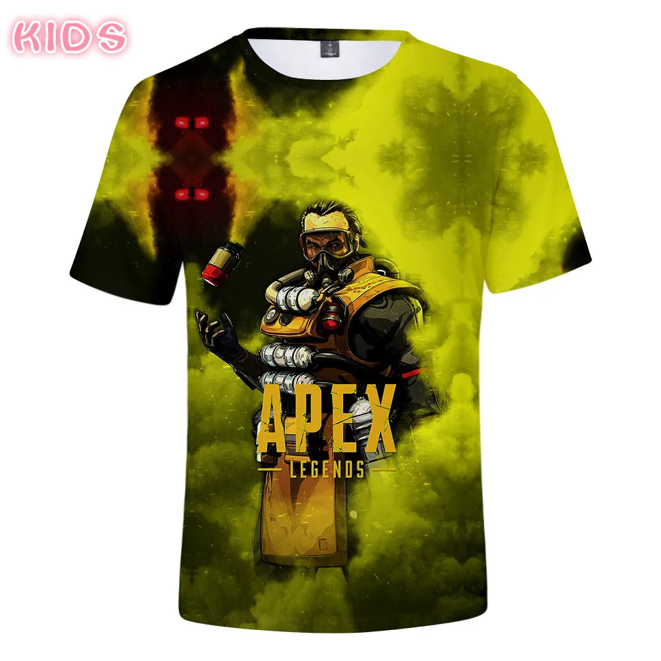 Apex Legends/мужская футболка крутая летняя для мальчиков и девочек Legends Harajuku