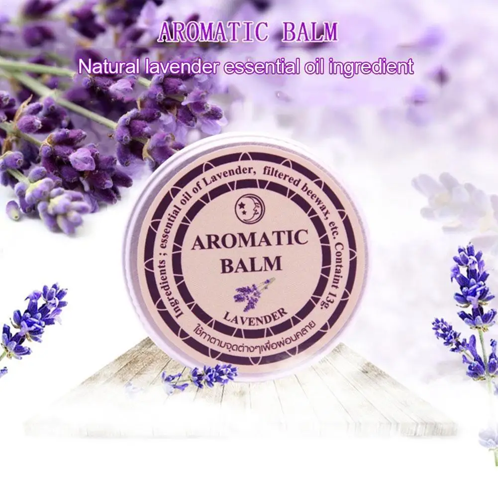 

13g Lavender Sleepless Cream Spa Body Massage Aromatic Balm Skin Almond Oil Stress Improve Relax Essential Oil Sleep Hydrat V1H6