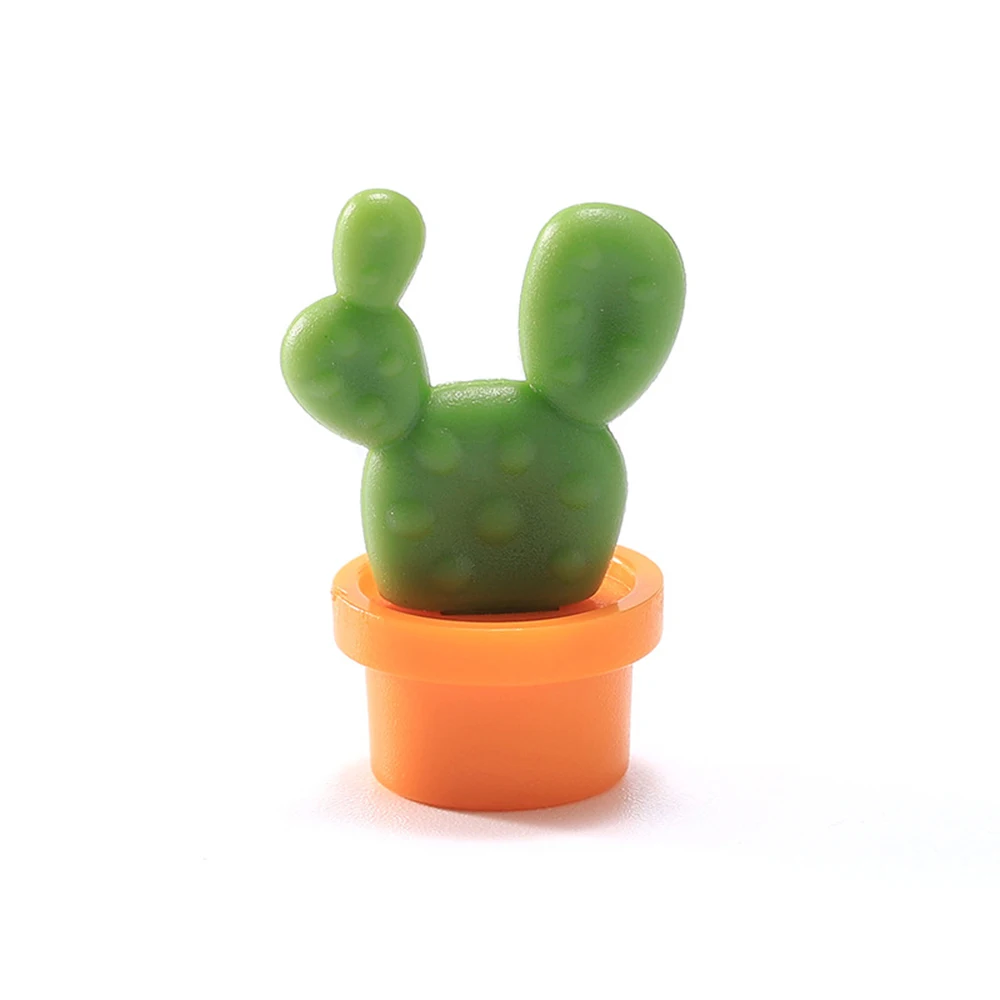 6Pcs Cute Refrigerator Magnet Cactus Potted Fridge Magnet Decor Home O7X1