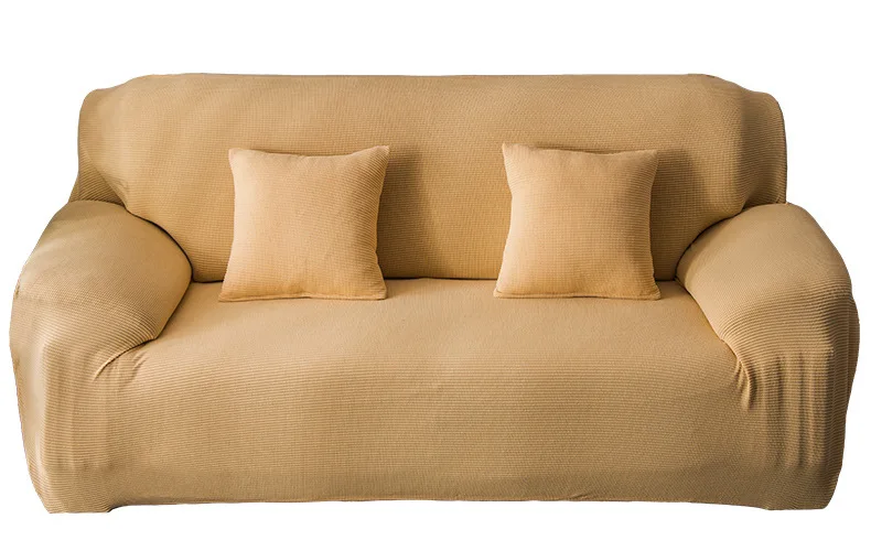 Beige Вязаный эластичный чехол для дивана, чехол для дивана, все включено, чехол для дивана разной формы, высокое качество, защитный чехол - Цвет: Beige
