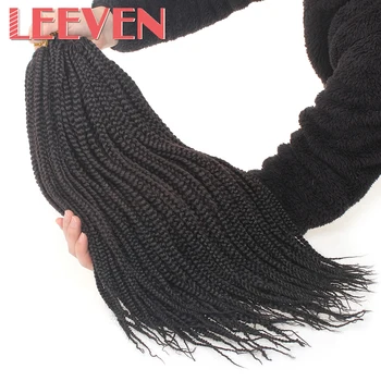 

Leeven Box Braids Hair 22inch 20 strands/pack Synthetic Braiding Hair Extension Crochet Braids Hair