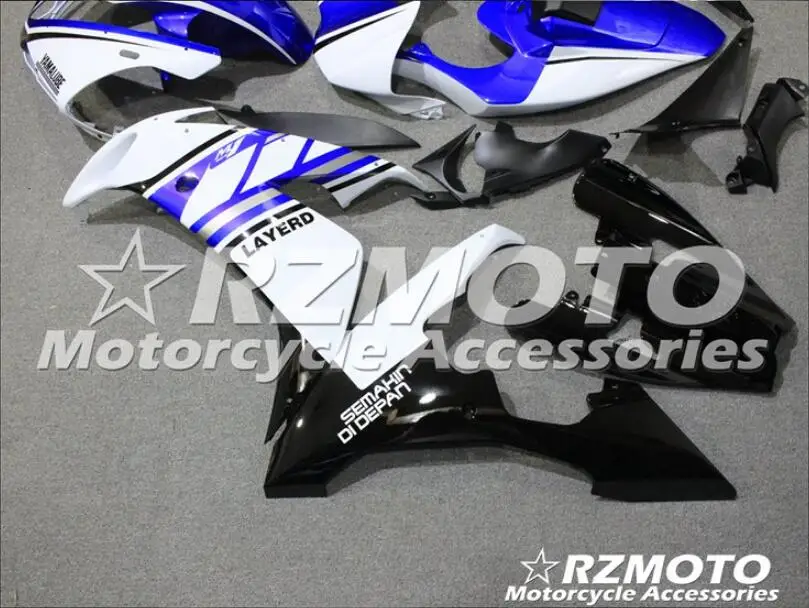 ABS Литье Мотоцикл Обтекатели наборы Подходит для Yamaha YZF-1000-R1 2004 2005 2006 04 05 06 обтекатель кузова Комплект синий белый