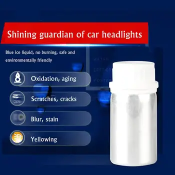 

100ML Car Headlight Restoration Repair Coating Kit Headlight Polishing Anti-Scratch Liquid Headlamp Glass Restore