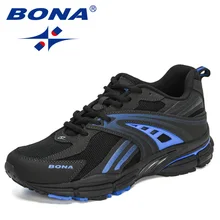 BONA 2021 nowi projektanci popularne buty do biegania mężczyźni Jogging Track Sneakers człowiek Outdoor Casual sportowe obuwie spacerowe Mansculino