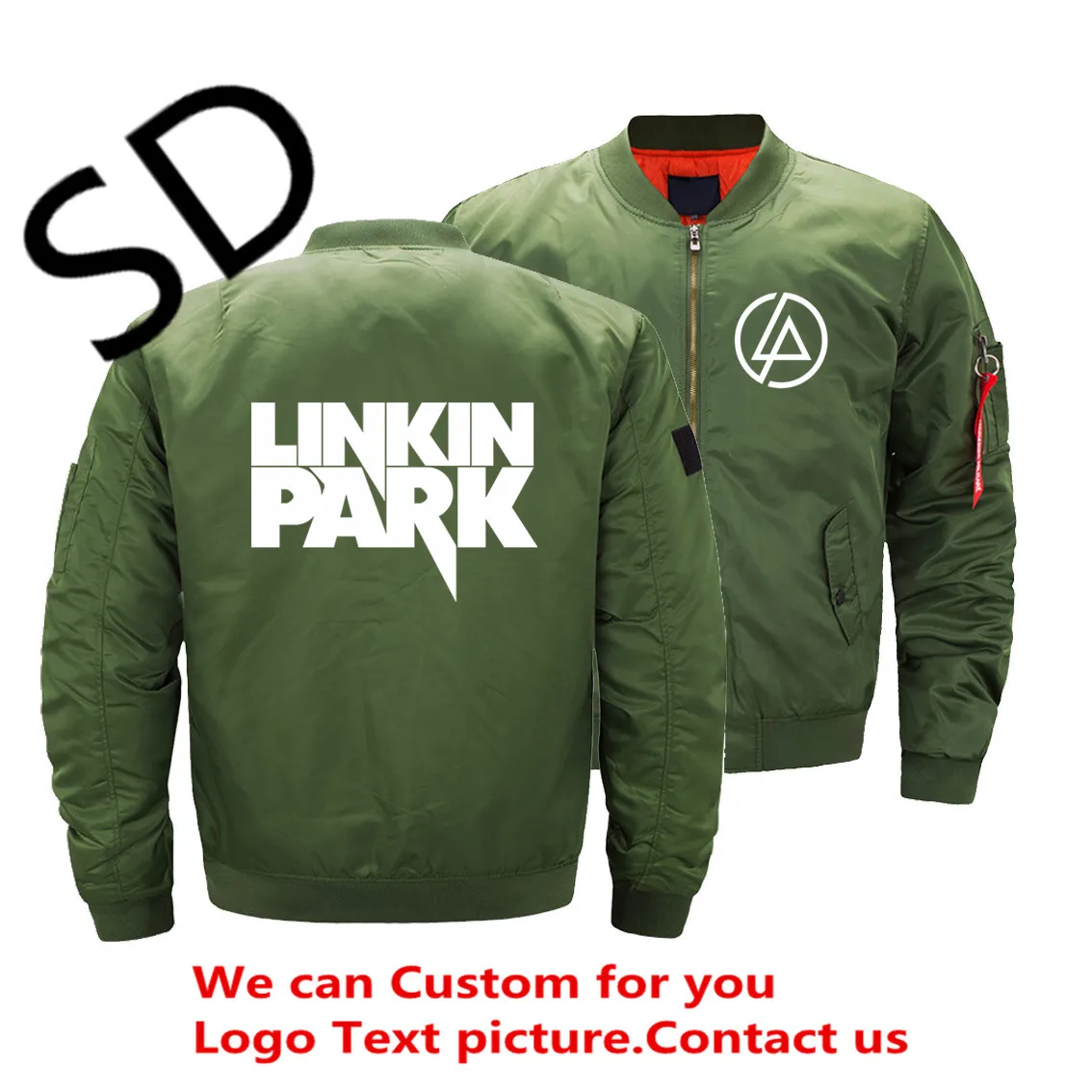 Честер Беннингтон Linkin Park куртка для мужчин размера плюс куртка-бомбер модная повседневная верхняя одежда мужская куртка бейсбольная куртка - Цвет: Слоновая кость