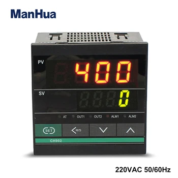 

Manhua Big Screen Digital LCD Display High Quality Pid Temperature Controller CH902 Temperature Recorder Smart