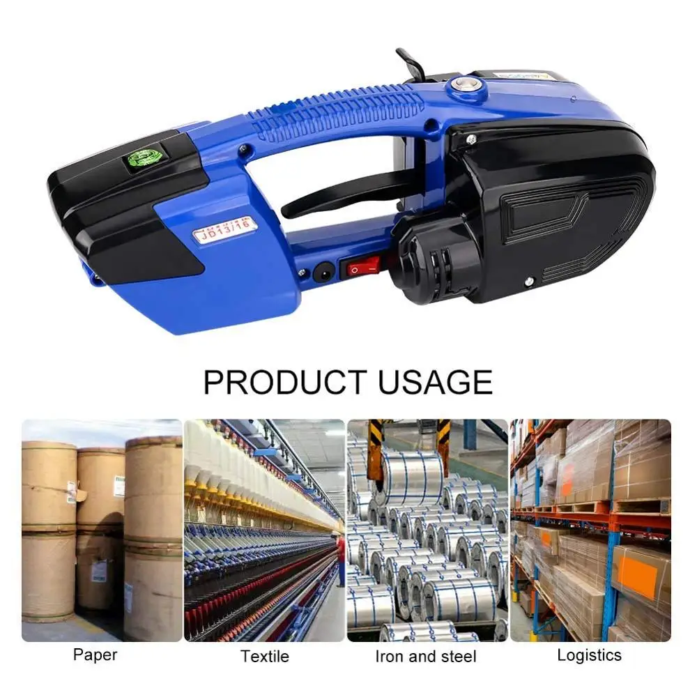  Electric Strapping Machine for PP/PET Strapping Tool Portable Belt Banding Machine1/2 to 5/8 Inch W