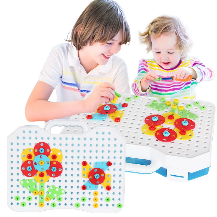 

Children Flexible Magic Disk Electric Disassembly Screw Boxed Educational Puzzle Disassembly Combination Jigsaw Puzzle Toy