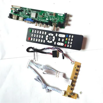 

Fit CLAA140WB01 CLAA140WB01A CLAA140WB11A TV digital AV HDMI VGA USB DVB 1366*768 upgrade 40 pin LVDS screen LCD drive board Kit