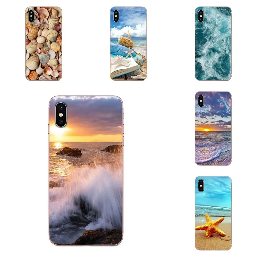 Книга морские ракушки звезды пляжные волны для Xiao mi 3 4 4C 4i 5 5S 5X6 6X8 SE Pro Lite A1 Max x 2 Note |