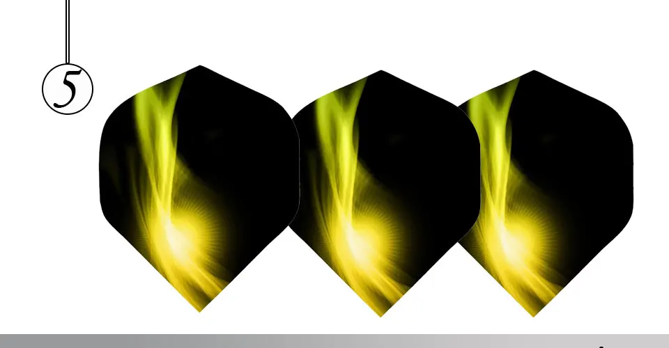 Easytoday 60Pcsset Professional Darts Accessories Flights Five Colors High Quality Dart Wing Plastic Waterproof Dart Flights (5)