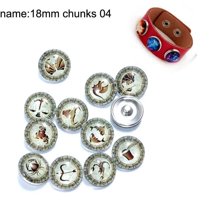 10mm 12mm 14mm 16mm 20mm 25mm 464 10pcs/lot Mermaid Mix Round Glass Cabochon Jewelry Finding 18mm Snap Button Charm Bracelet