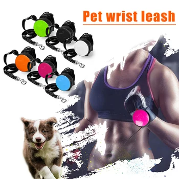 

Hands-Free Retractable Dog Leash Wrist Belt Strap Hands-Free Leash for Dogs Cat _WK