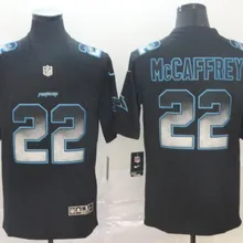 Мужская Новинка, высокое качество, голубая Джерси Carolina Christian McCaffrey Panthers