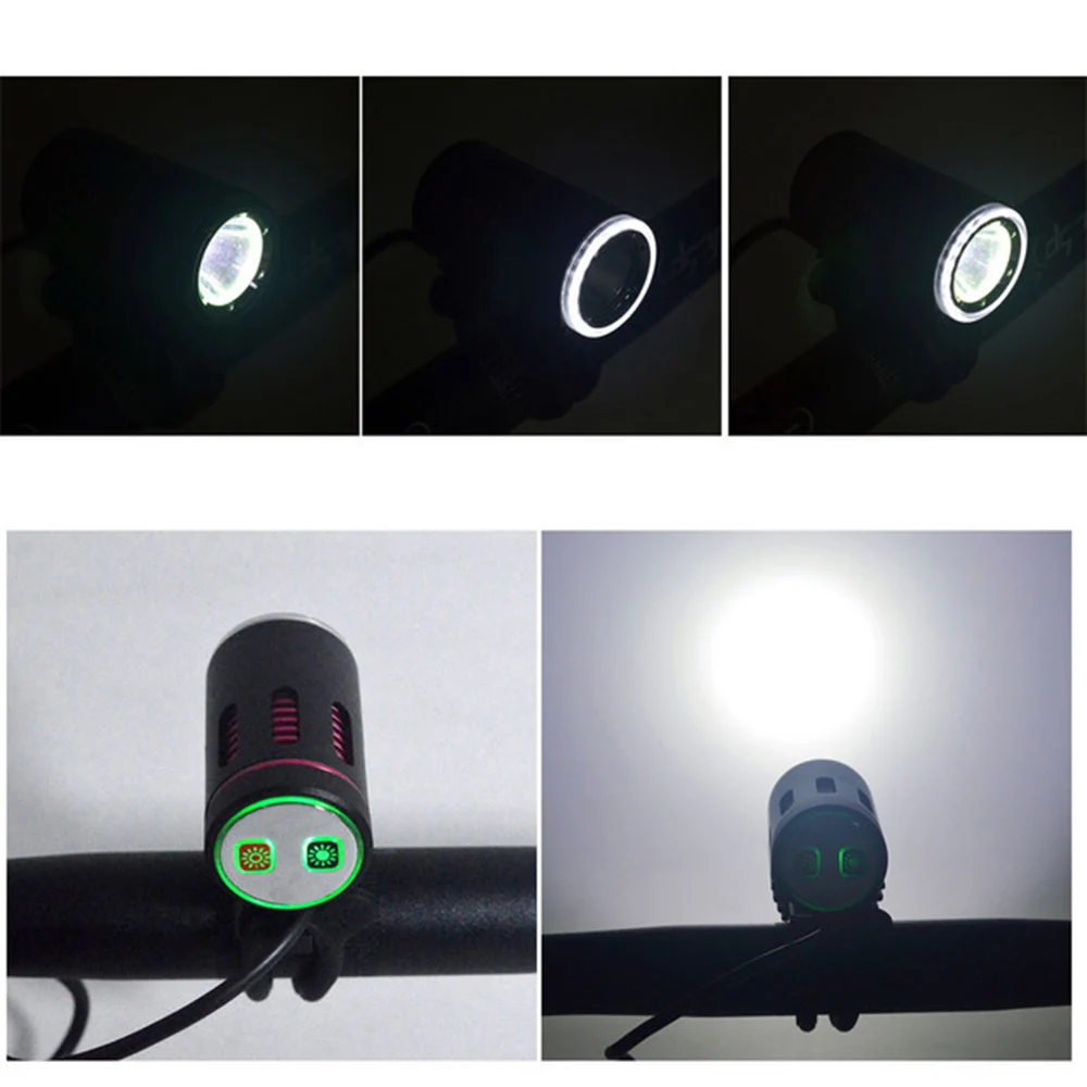 3000 Lumens XML L2 LED Bicycle Front Light MTB Road Bike Flashlight Safe Cycling Headlight With 6400mAh Battery Pack BC0605 (2)