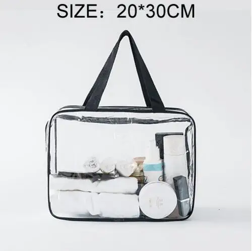 1 шт. водонепроницаемые сумки для плавания прозрачная сумка Спортивная дорожная сумка для хранения телефон туфли с пряжкой сумка Макияж дорожный стакан в ванной - Цвет: L