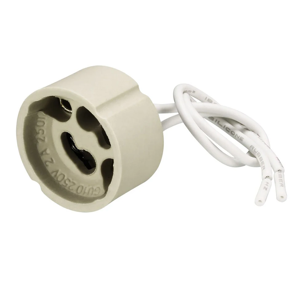 Lamp Holder Lamp Bulb Holder Lamp Base Lamp Socket Adapter LED Lamp Base DIY Lighting Accessories 20pcs /Lot GU10 Lamp Socket Holder Base Adapter Wire Connector Ceramic Socket For GU10 LED Bulb And Halogen Light Accessory