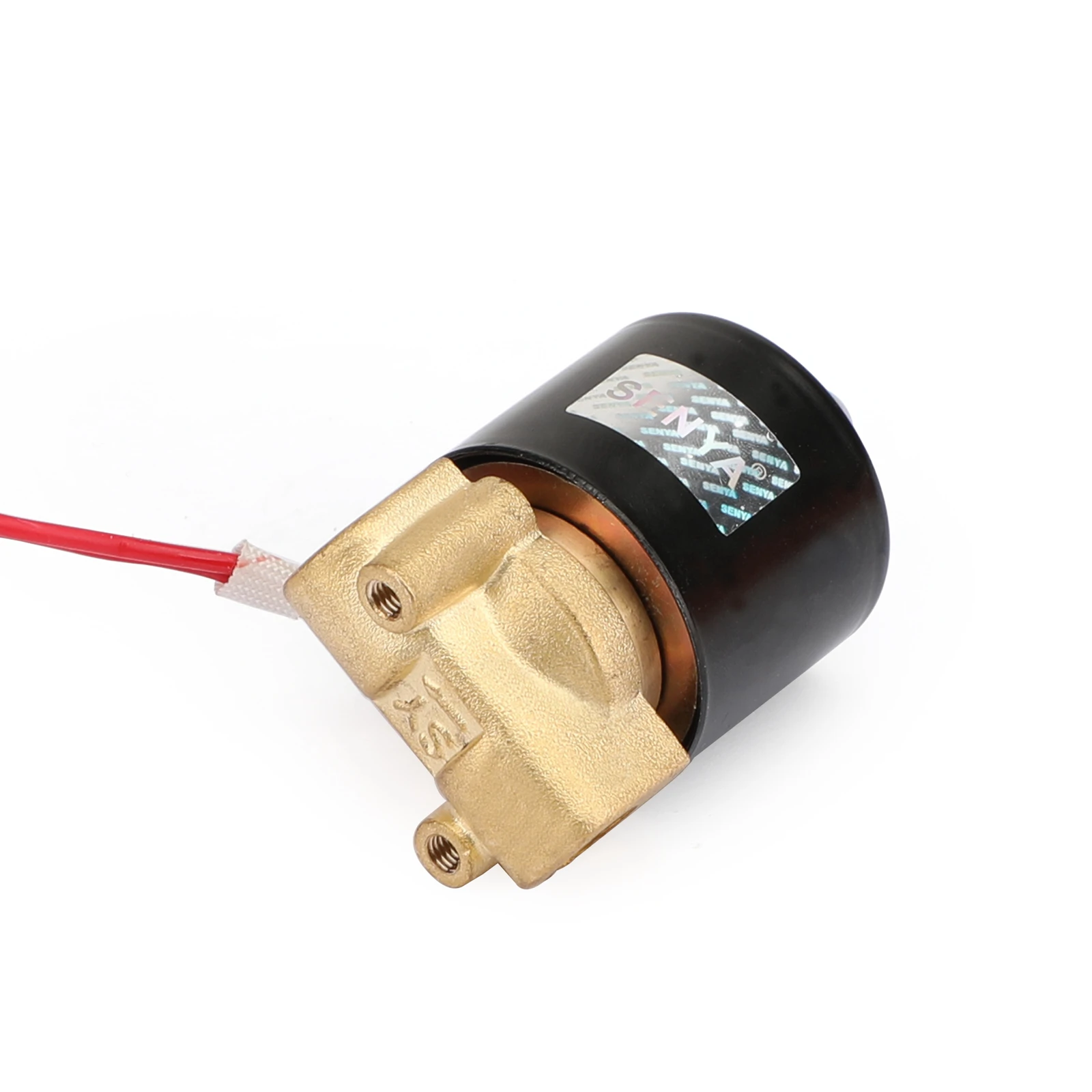 1/" DC 12V 24V AC 220V нормально закрытый латунный Электрический электромагнитный клапан bsp(G) Газ Вода Воздух N/C