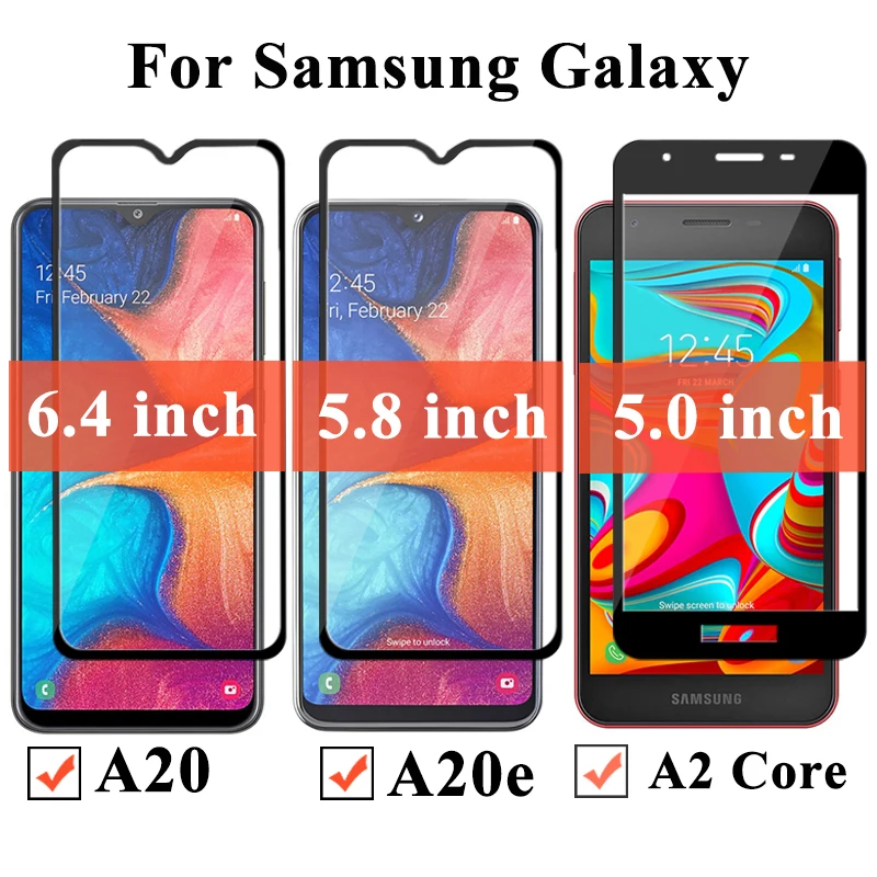 9D Защитное стекло для samsung galaxy a20 e a20e a2 core 20 закалённое защитное стекло samsung galaxу verre Броня Samsyng a2core