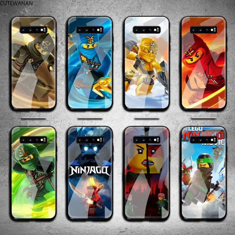 

legos ninjago Phone Case Tempered Glass For Samsung S20 Plus S7 S8 S9 S10 Plus Note 8 9 10 Plus