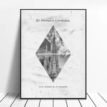 

NYC St Patricks Cathedral Canvas Painting Wall Art Pictures prints home decor Wall poster decoration for living room