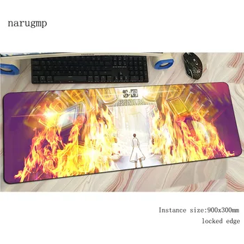 

steins gate pad mouse 900x300mm computer gamer mouse pad cool new padmouse big best mousepad ergonomic gadget office desk mats
