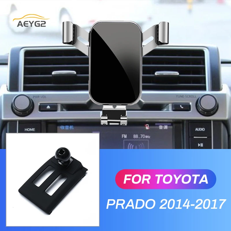 Car Mobile Phone Holder For Toyota Prado 2014 2015 2016 2017 Gravity