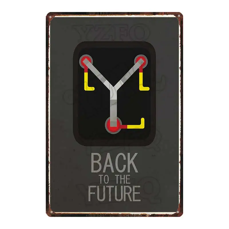 【YZFQ 】Future Classic Movie металлическая Оловянная табличка, металлическая винтажная настенная панель, кафе, магазин, домашнее искусство, ремесло, кино, Декор, 30X20 см, DU-6372A - Цвет: DU-6383