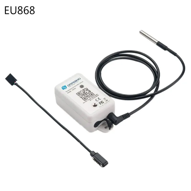 Белый LHT65 LoRaWAN датчик температуры и влажности SHT20 DS18B20 с аккумулятором 2400 мАч X4YD - Цвет: Белый