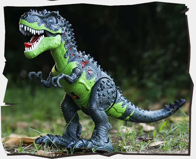 Игрушечный динозавр, электрические игрушки, модель животного, пульт дистанционного управления, T-Rex, очень большой, будет ходить для детей