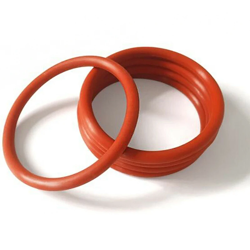 Food Grade VMQ O-Ring Washer OD 40-80mm CS 4mm Waterproof And Insulated Red Silicone rubber o rings,rubber washers,silicone o rings,sealing gasket,keycap o rings