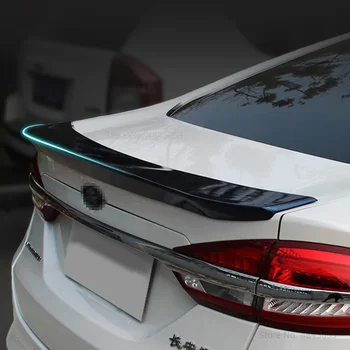 

AITWATT For Ford Mondeo 2013 to 2019 Rear Black Spoiler High Quality Carbon Fiber Tail Trunk Wing Lip Spoiler Car Accssories