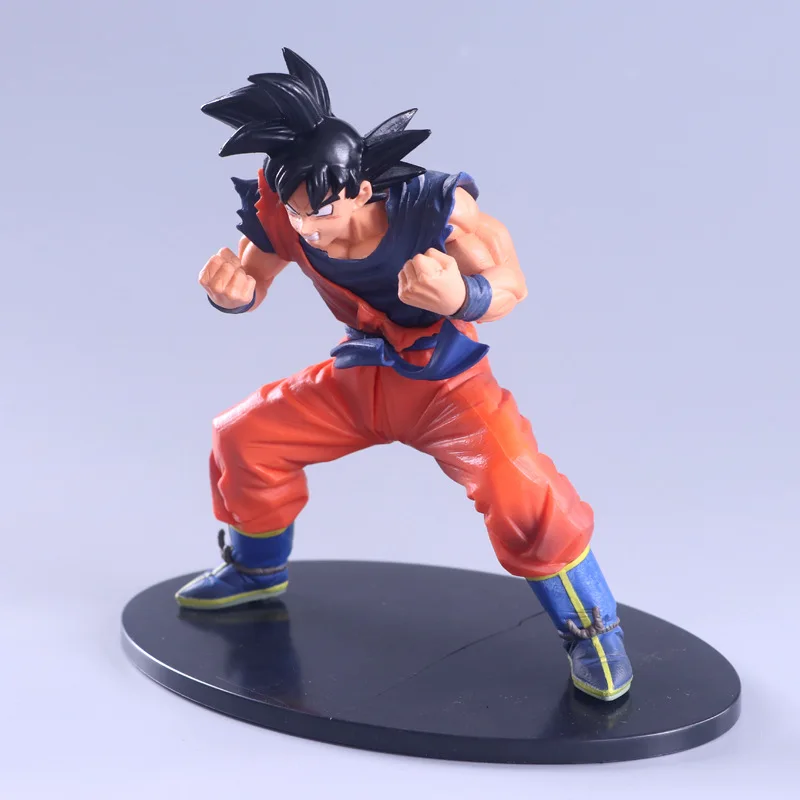

Wansheng Anime Garage Kit Model qlz Fes King Punch Black Hair Goku Squat PVC Box Decoration