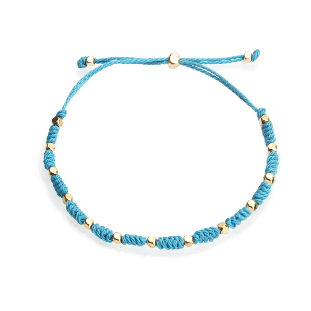 2019 Новая Мода тибетский буддийский счастливый узел граненый латунный бисер