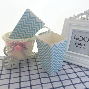 

Free Shipping 72pcs Pink Paper Box Pop Corn Boxes Girl's Birthday Party Baby Shower Favor Green Yellow Blue Red Black to Choose