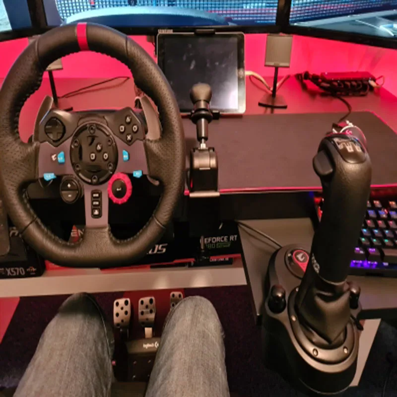 Sim Usb Caminhão Travão de Mão para Logitech G27 G29 G923 Volante para Ets2 Europeu Americano Mão Freio Simracing Jogos pc - Image 2