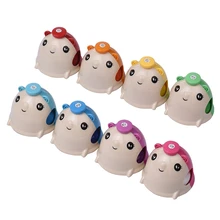 ELOS-8Pcs/набор, красочные милые Мультяшные колокольчики в форме мышки, колокольчики, ручные перкуссионные колокольчики, набор, музыкальная игрушка для детей