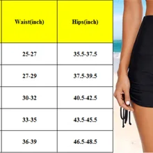 AU женщины Shirred Высокая талия Купальник юбка галстук Сторона Ruched Бикини короткая мини-юбка