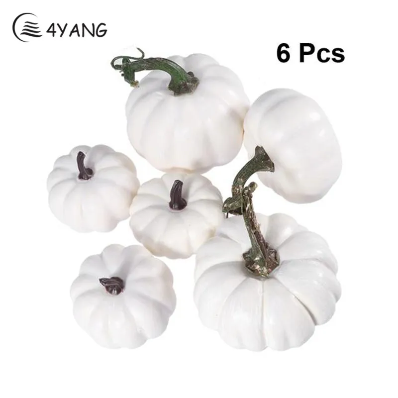 

6/12pc Halloween Creative White DIY Pumpkin Family Decoration Festive Party Bubble Pumpkin Foam Mini Small Pumpkin