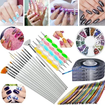 

Nail Art Design Dotting Painting Drawing Polish Brush Pen Tools