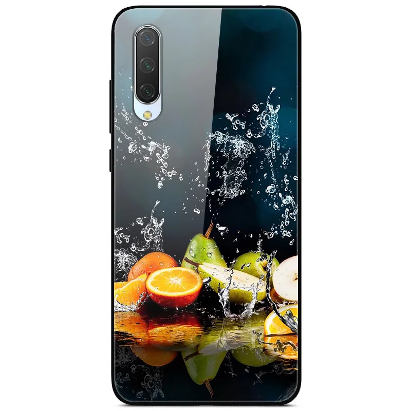 Для Xiaomi mi 9 Lite Чехол с милым рисунком стеклянный задняя панель жесткий обложка чехлы для Xiaomi mi 9 lite чехол для телефона mi9 лайт бампер