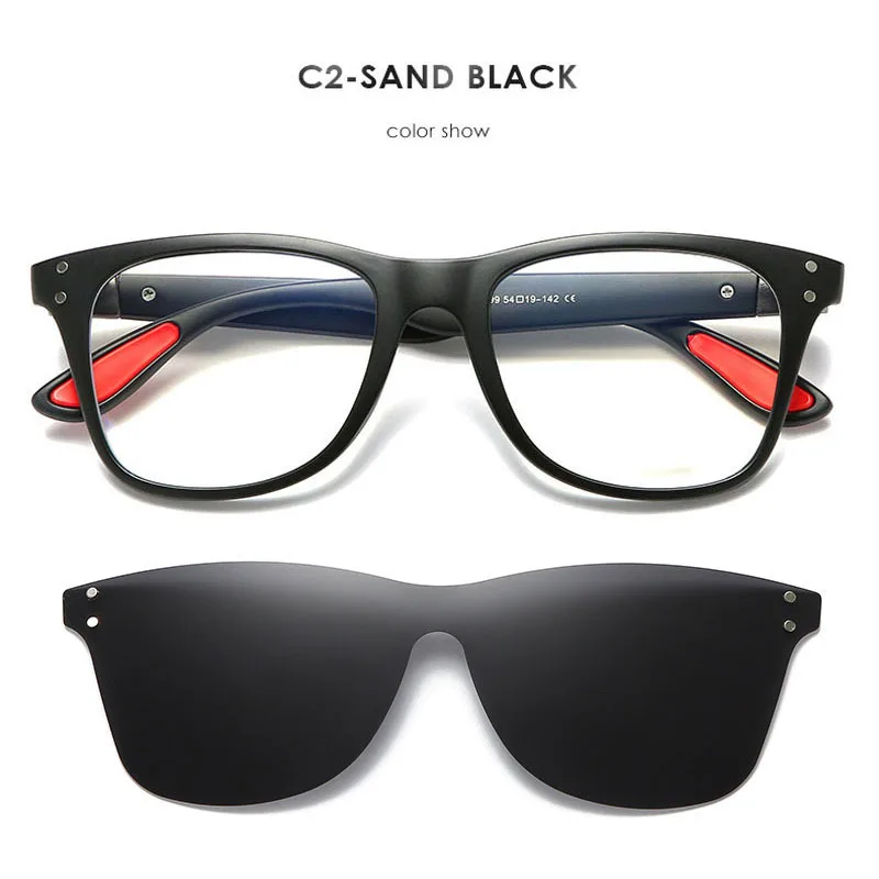 Seemfly мужские солнцезащитные очки анти Синие лучи магнит солнцезащитные очки Классические винтажные Поляризованные брендовые Дизайнерские мужские солнцезащитные очки для вождения - Цвет линз: 2
