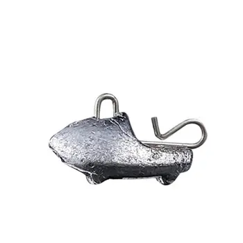 

50pcs Universal Lead Head Counter Weight Crank Fish Hook Jig Head Fishing Tackle Ship Jiging Head