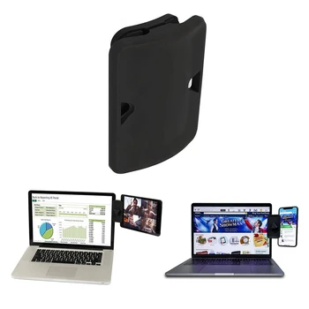 

Top Deals Side Mount Clip for Dual Monitor, Display I-pad Monitor Mount and Tablet Stand Mount for Your Laptop, Instant Seco