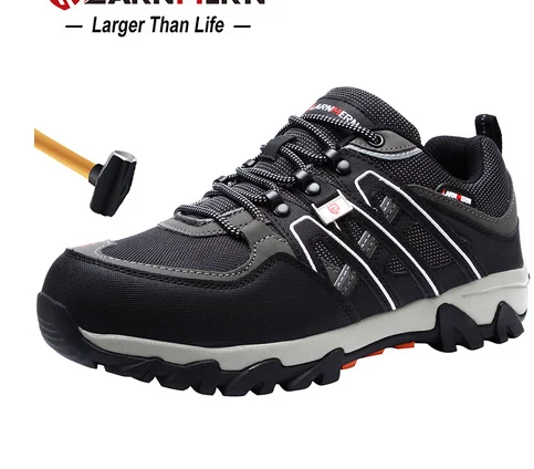Men's Steel Toe Work Safety Shoes Breathable Anti-smashing Anti-puncture Non-slip Construction Protective Footwear