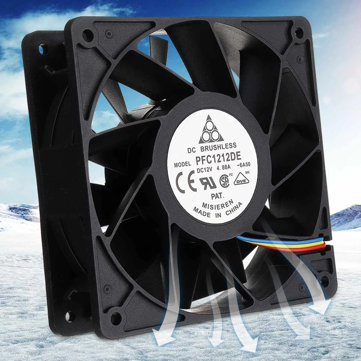 5000RPM 120x120 S7 S9 CPU Cooling Fan 4-pin Connector For Antminer Bitmain 12V/4.8A Portable Computer Cooler Fans
